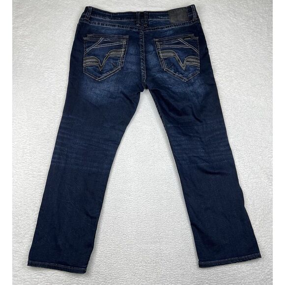 Salvage Men's Deep Indigo Bootcut Jeans - Picture 4 of 14